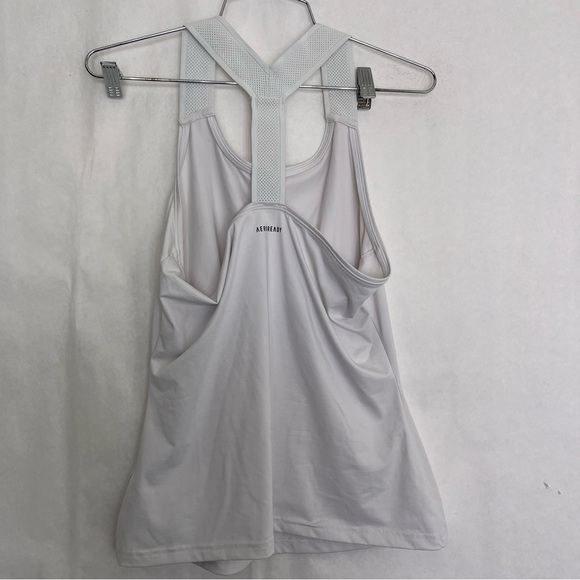 5/$25 Adidas Aeroready fitted tank top white size medium - Picture 3 of 4